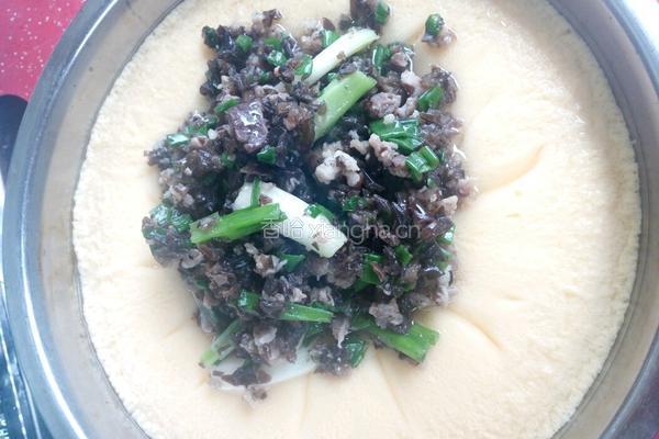 木耳加料蒸鸡蛋的做法图解4