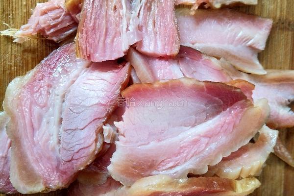 蒜薹炒腊肉的做法图解4
