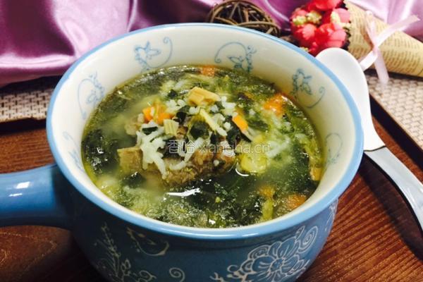 瑶柱菜干排骨粥的做法图解10
