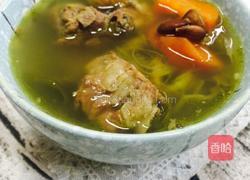 南北杏菜干无花果排骨汤的做法图解7