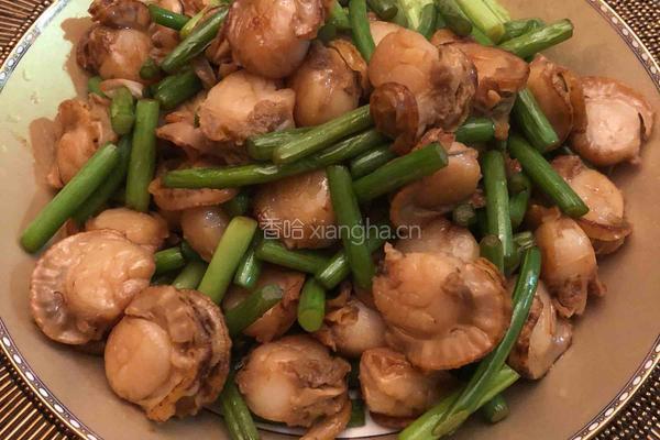 蒜苔炒扇贝的做法图解13