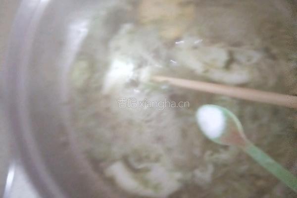 菠菜鸡蛋面的做法图解8