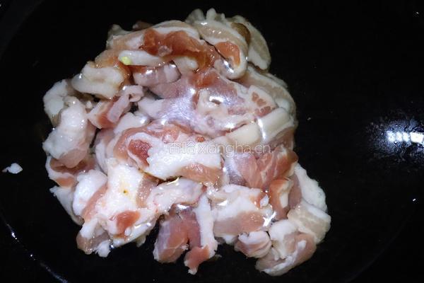 辣椒胡萝卜炒五花肉的做法图解4