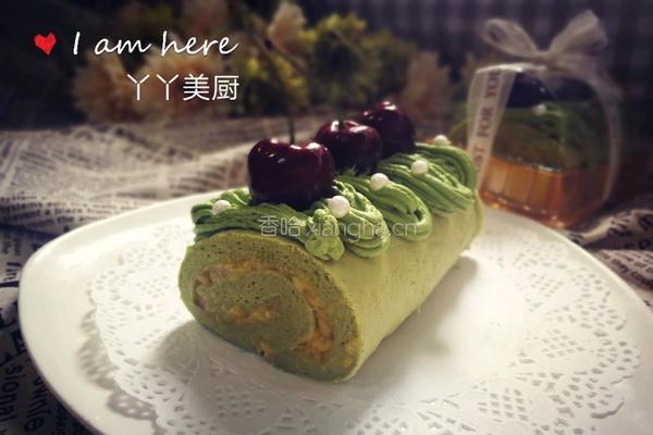 抹茶芒果蛋糕卷的做法图解21
