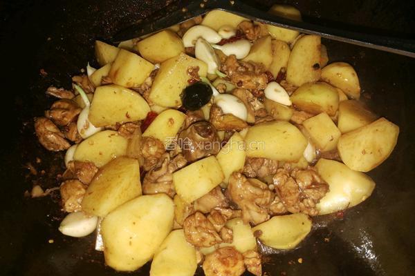 土豆烧鸡的做法图解4
