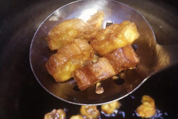 回锅油条炒腊肉的做法图解5