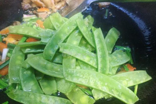 回锅油条炒腊肉的做法图解11