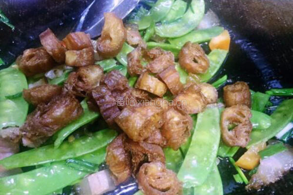 回锅油条炒腊肉的做法图解13
