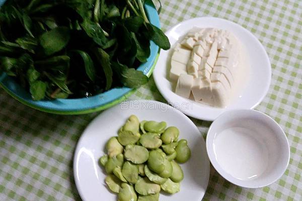 马兰头豆腐羹的做法图解1