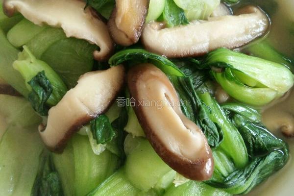 香菇炒油菜的做法图解11