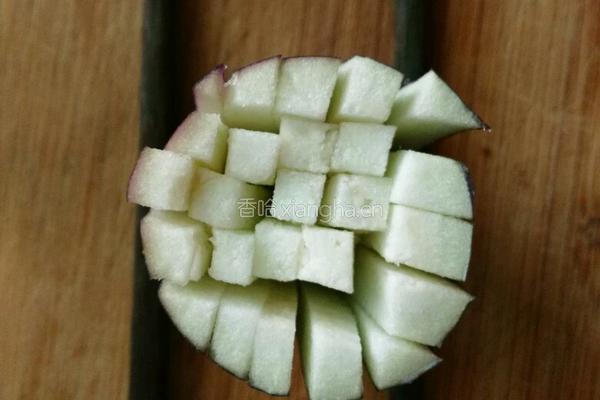 菊花茄子的做法图解3