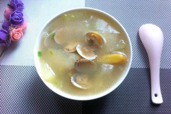 冬瓜花蛤汤的做法图解7