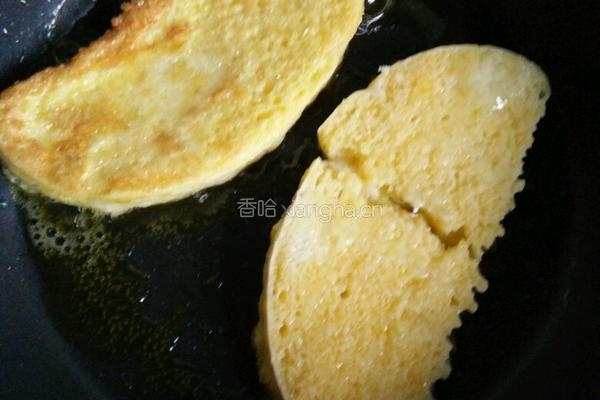 香煎鸡蛋馒头片的做法图解6
