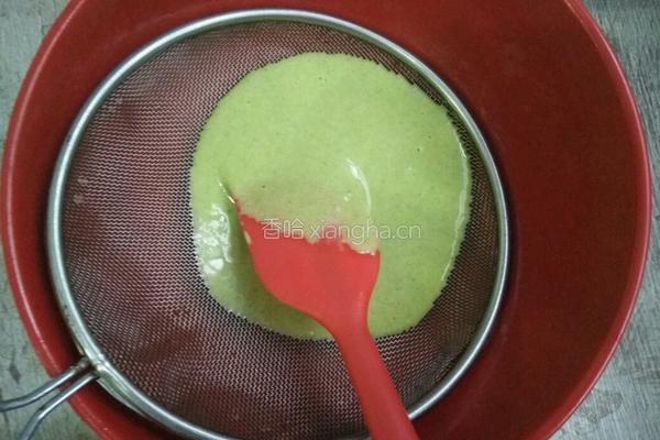 菠菜蛋糕卷的做法图解6