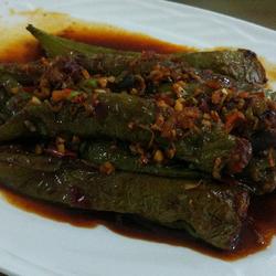 虎皮青椒塞肉的做法[图]