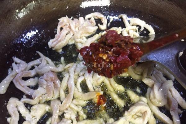 彩豆菜椒鸡肉丝的做法图解8