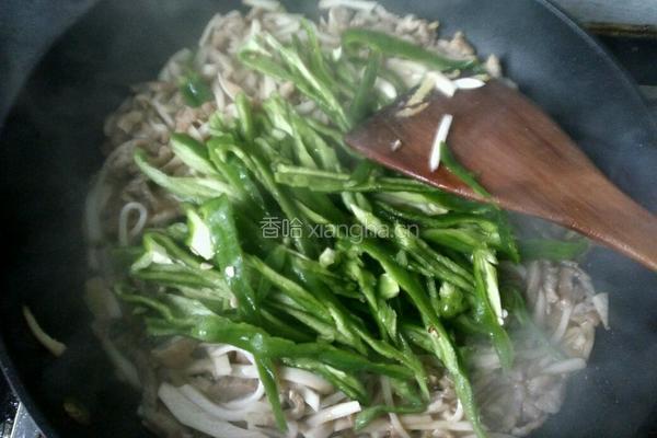 杏鲍菇炒肉丝的做法图解13