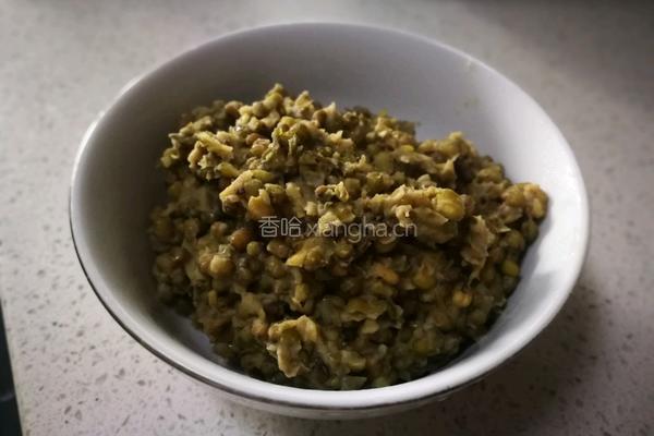 绿豆麻薯奶酪黑麦包的做法图解4