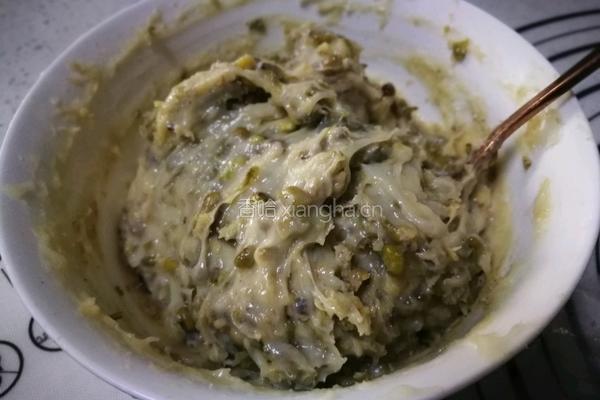 绿豆麻薯奶酪黑麦包的做法图解6