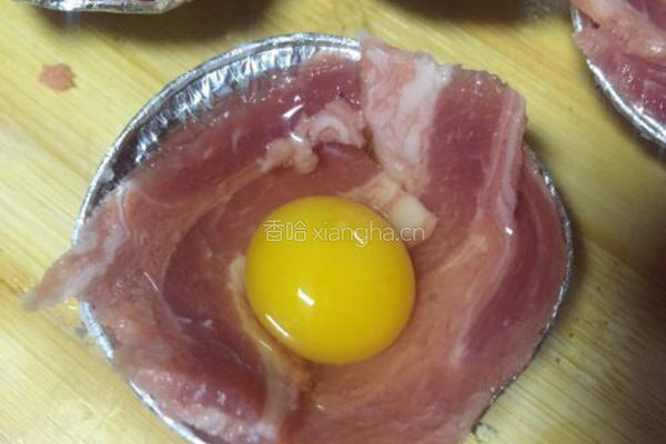 原味培根鹌鹑太阳蛋的做法图解5
