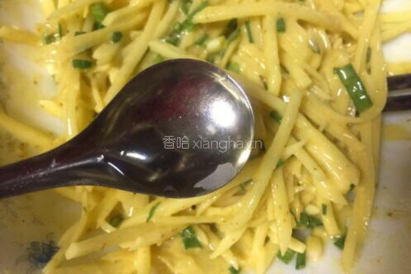 千丝万缕鸡蛋土豆丝饼的做法图解6