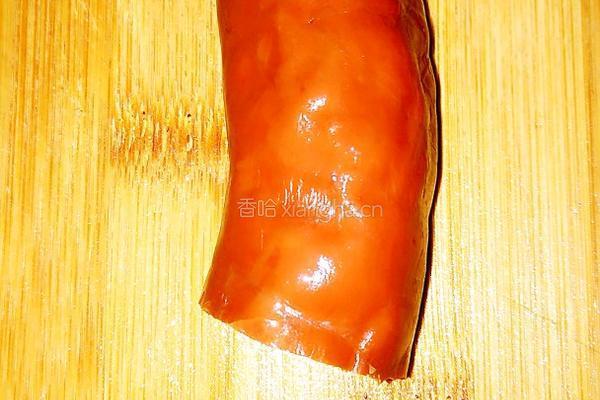 香肠蒜苔的做法图解4