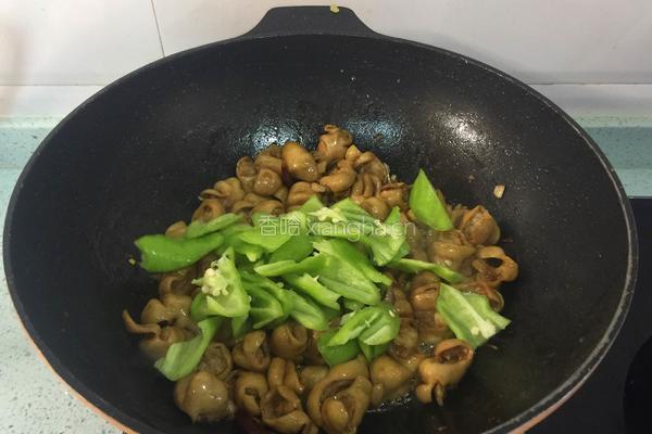 尖椒炒肥肠的做法图解6