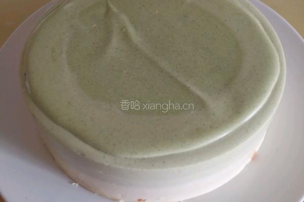 抹茶渐变慕斯的做法图解13