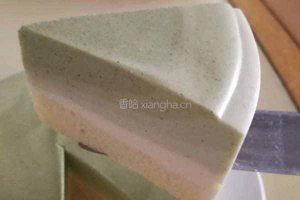  抹茶渐变慕斯的做法图解14