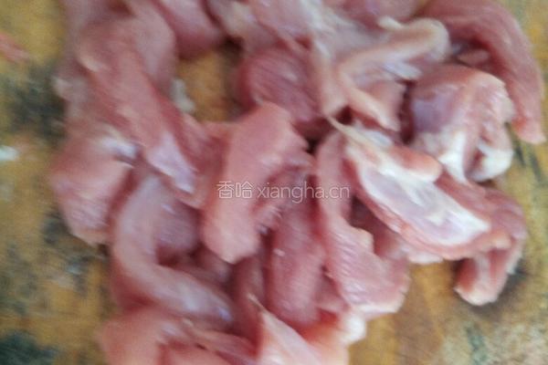 山药炒肉丝的做法图解1