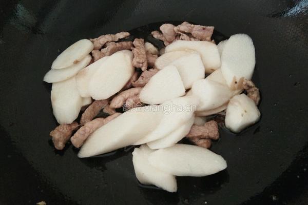 山药炒肉丝的做法图解5