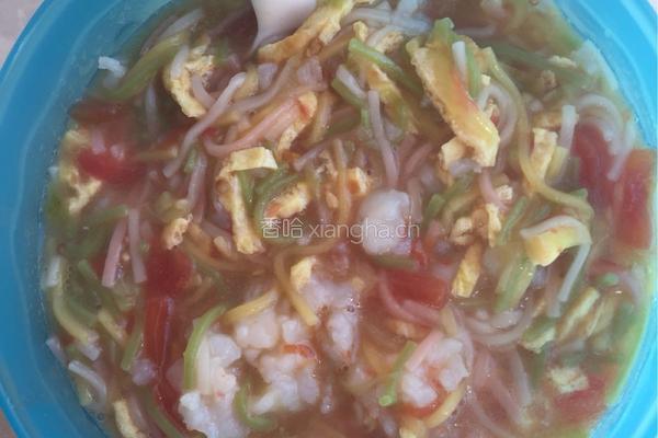 虾仁蛋饼面的做法图解11