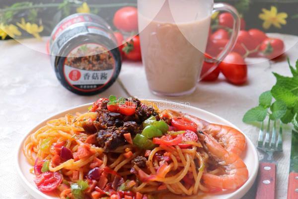 香菇酱意面的做法图解8
