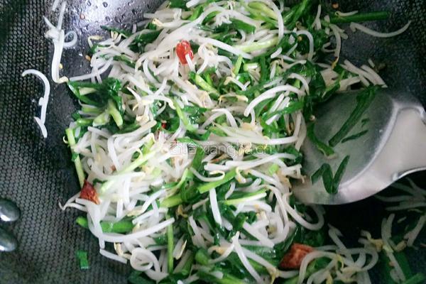 银芽炒韭菜的做法图解11