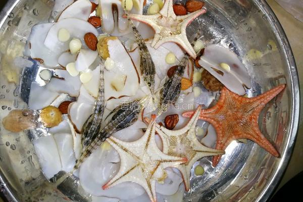 海麻雀海星海底椰炖瘦肉的做法图解2