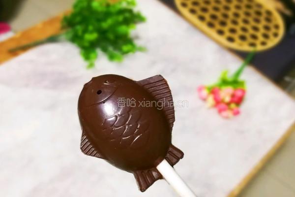 巧克力鱼棒棒糖的做法图解12