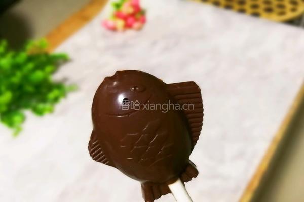 巧克力鱼棒棒糖的做法图解13