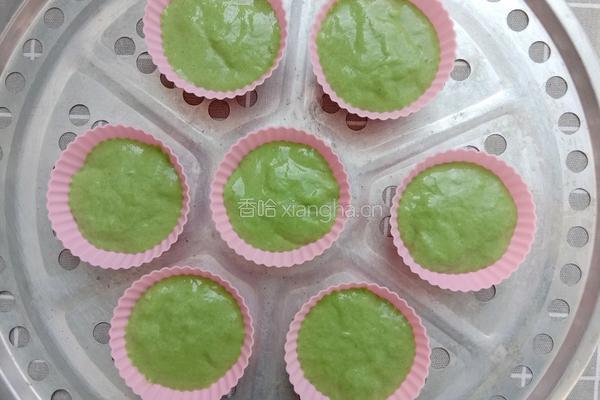 菠菜发糕的做法图解5
