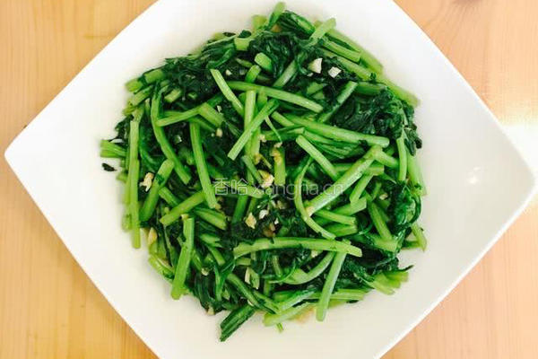 蒜蓉茼蒿的做法图解4