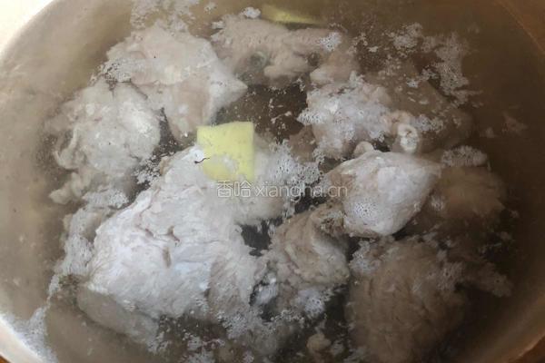 豌豆骨汤姜康面的做法图解5
