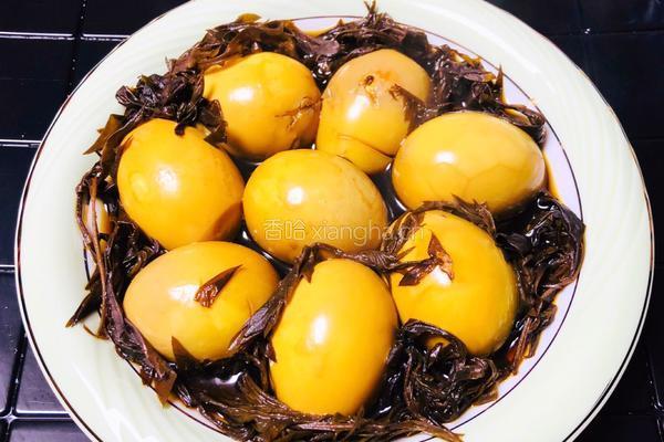 艾叶煮鸡蛋的做法图解4