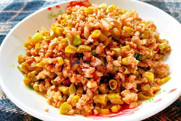 酸豆角肉沫油泼干拌面的做法图解7
