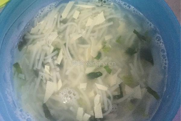 菠菜猪肝粉面的做法图解6