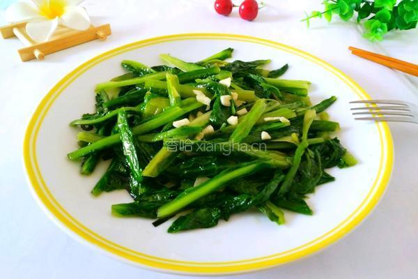 蒜蓉油麦菜的做法图解7