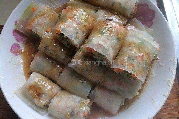 萝卜肉卷的做法图解3