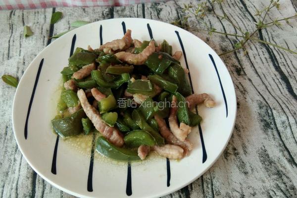 青椒炒肉丝的做法图解7