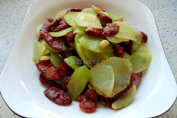 莴笋炒腊肠的做法图解6