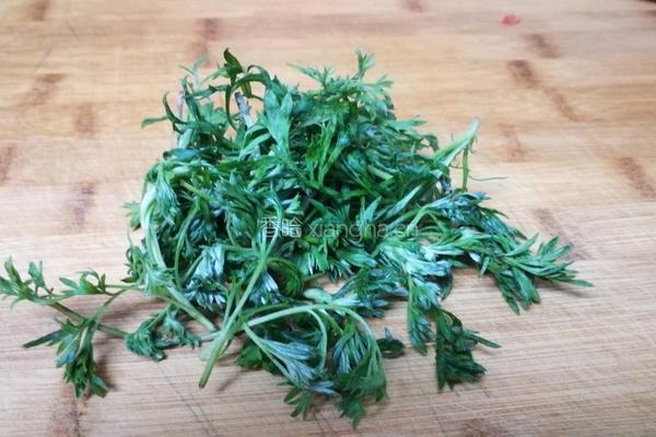 白蒿麦饭的做法图解1