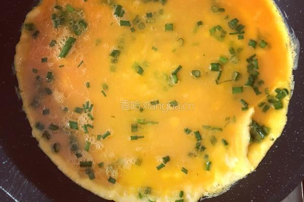 煎葱鸡蛋的做法图解3