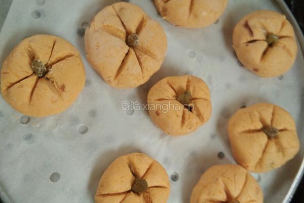 南瓜豆沙包的做法图解11
